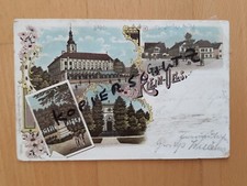 b2959 Litho Gruss a. KLEIN-OELS Oleśnica Mała b. Brieg Strehlen - Gasthof 1900