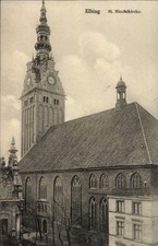 Ak Elbląg Elbing Westpreußen, St. Nicolaikirche - 4285780