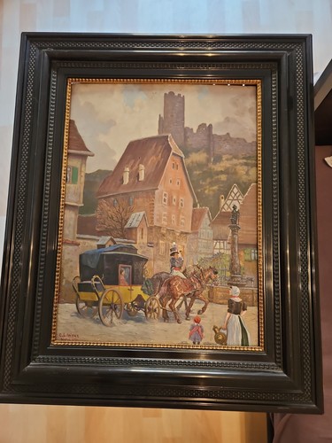 Gemälde postkutsche münchen - postkutsche,