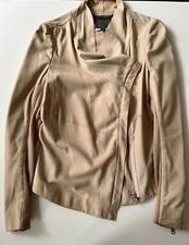 Biker Lederjacke Muubaa Gr. 38, Beige