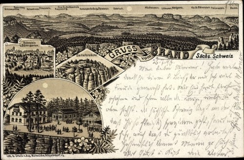 Litho hohnstein sächsische - litho,