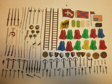 121 Waffen + Zubehör für Elastolin Merten 4cm Figuren Mittelalter Wildwest usw.