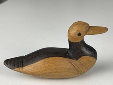 Holz Figur Ente 10,5 cm. -