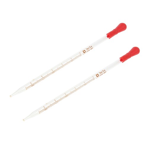 3ml glaspipetten glas - 2x,