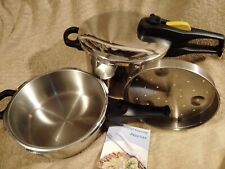 ELO Schnellkochtopf  Set (2 Töpfe, 1 Deckel, Dünsteinsatz)