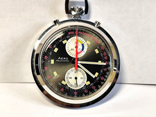 AERO Neuchatel chronograph Taschenuhr.Doctor Watch.Absolute Seltenheit.