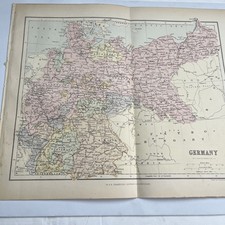 1890 deutschlandkarte antik - 1890:,
