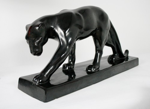 Art deco skulptur panther - art,