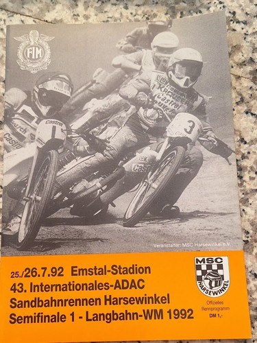 Speedway programm sandbahn - speedway,
