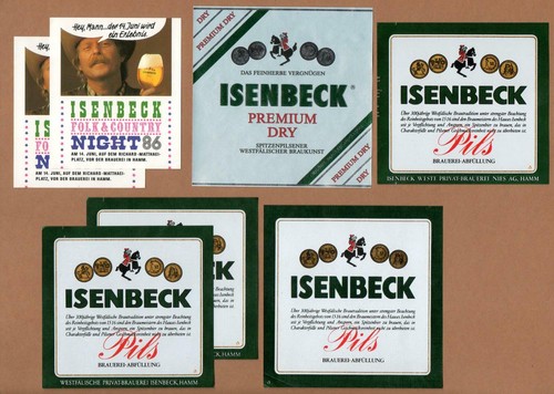 Alte bieretiketten isenbeck - 5,