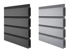 WPC Rhombus Sichtschutz Zaun