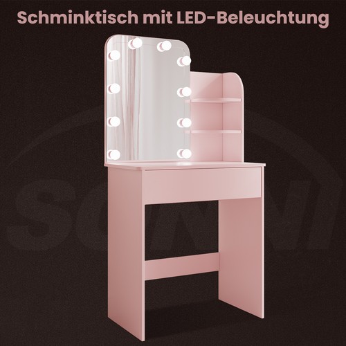Schminktisch kinder mit led - mit,