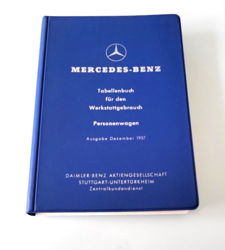 Mercedes tabellenbuch 1957 300 - mercedes,
