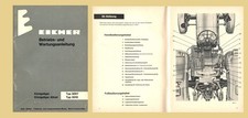 Eicher 3007  3010  Königstiger I Allrad  Betriebsanleitung Original 1968
