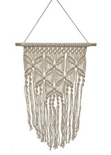 Makramee Wandbehang beige -