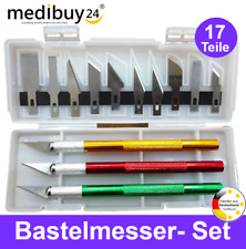 Bastelmesser Skalpellmesser Präzisionsmesser 13-tlg Set basteln Modellbau scharf