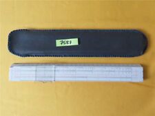 Antiker DDR Rechenschieber Reiss Rietz Simplex in selbst genähter Hülle