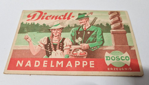 Vintage dirndl nadelmappe - vintage!, dirndl-nadelmappe