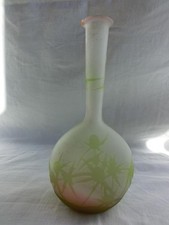 Emile Galle Jugendstil Vase Solifleurvase Ecole de Nancy ORIGINAL Antik