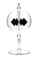 Lichtmühle Solar Radiometer stehend 80mm klar Lichtmühlen von GlasXpert