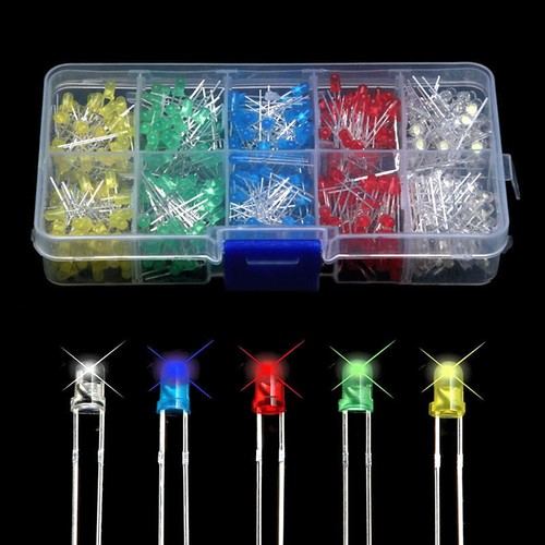3mm led sortiment - 3mm, .