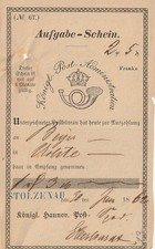 Postschein für eine