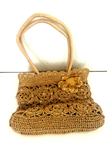 Shopper strohtasche hobo bag - strohtasche,