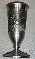 Zinn Becher Kelch ca. 8,5cm hoch