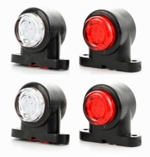 4x LED Umrissleuchten 12V-24V Seitenleuchte Rot Weiß für LKW Nutzfahrzeuge BUS