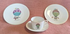 Porcelaine de Paris France Ballon Kaffeetasse 2 x Kuchenteller Gedeck Kaffee