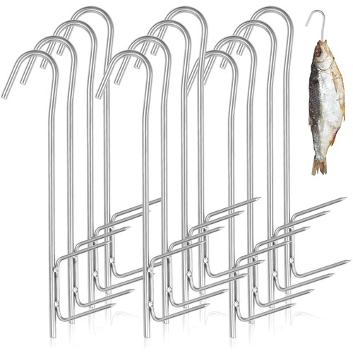 Räucherhaken edelstahl 21cm - räucherhaken,