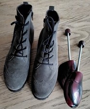  Waldläufer Leder-Stiefeletten, braun, Größe 6 1/2 = Gr. 38 + Schuhspanner