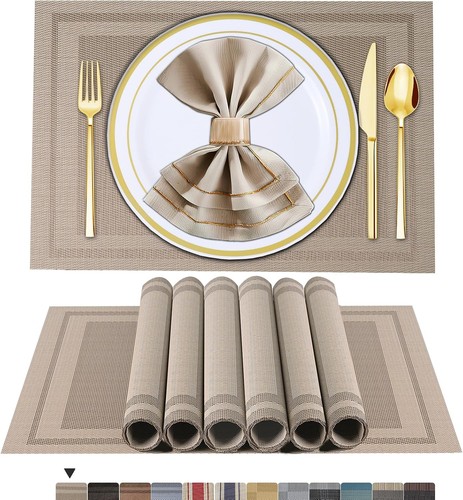 Platzsets abwaschbar 4er set - abwaschbar,