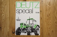 DEUTZ FAHR Traktoren Prospekt Typ D 7206 spezial 2 Seiten 1976