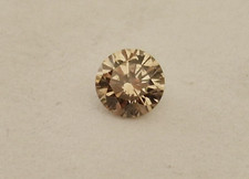 Echter Diamant 0,11 Karat SI Light Brown Brilliant-Schliff