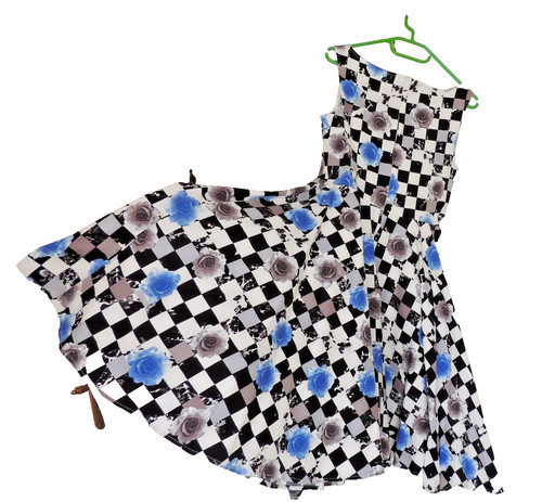 Rockabilly-Kleid-Gr.M-L-Stretc