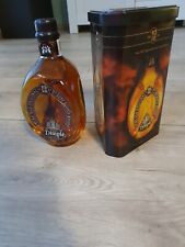 Dachbodenfund! Alte Flasche Dimple ( ungeöffnet ) mit Blechdose 