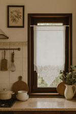 Fenstervorhang aus leinen - aus,