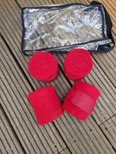 Pferde Fleecebandage rot full