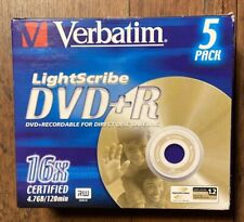 5x Verbatim LightScribe DVD+R