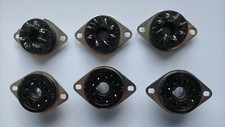 8-pin Valve Socket EL34 6L6 6V6 Made In Italy per 6 pieces (one dozen) 