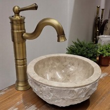 Marmor Waschbecken Handwaschbecken Naturstein Waschschale Aufsatzbecken Stein