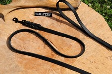 Lederleine schwarz 13mm