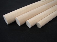 Rundstab Erle 1000 mm Ø 20, 25, 30, 35 mm Holzrundstab Rundstäbe Holzrundstäbe