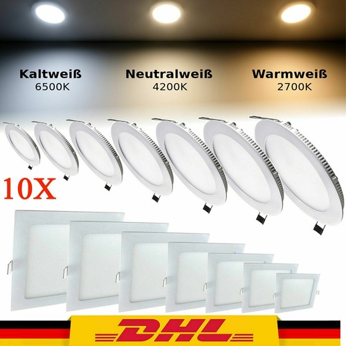 10er einbaustrahler led - einbaustrahler, set