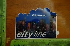 Alter Aufkleber HiFi Video Film Foto (Auto)radio GRUNDIG city line