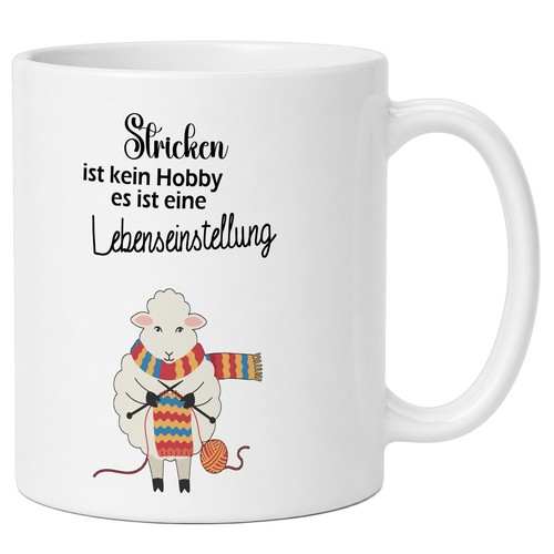 Lunalana stricken tasse - stricken,