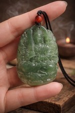 Echte Jade Buddha Halskette