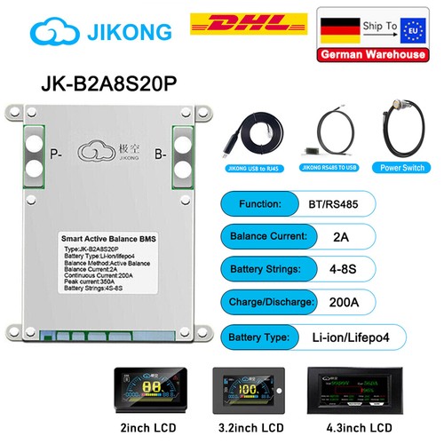 Smart bms b2a8s20p 4 - jk, jk-b2a8s20p