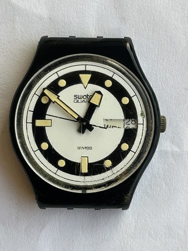Swatch gb704 black - swatch, diver